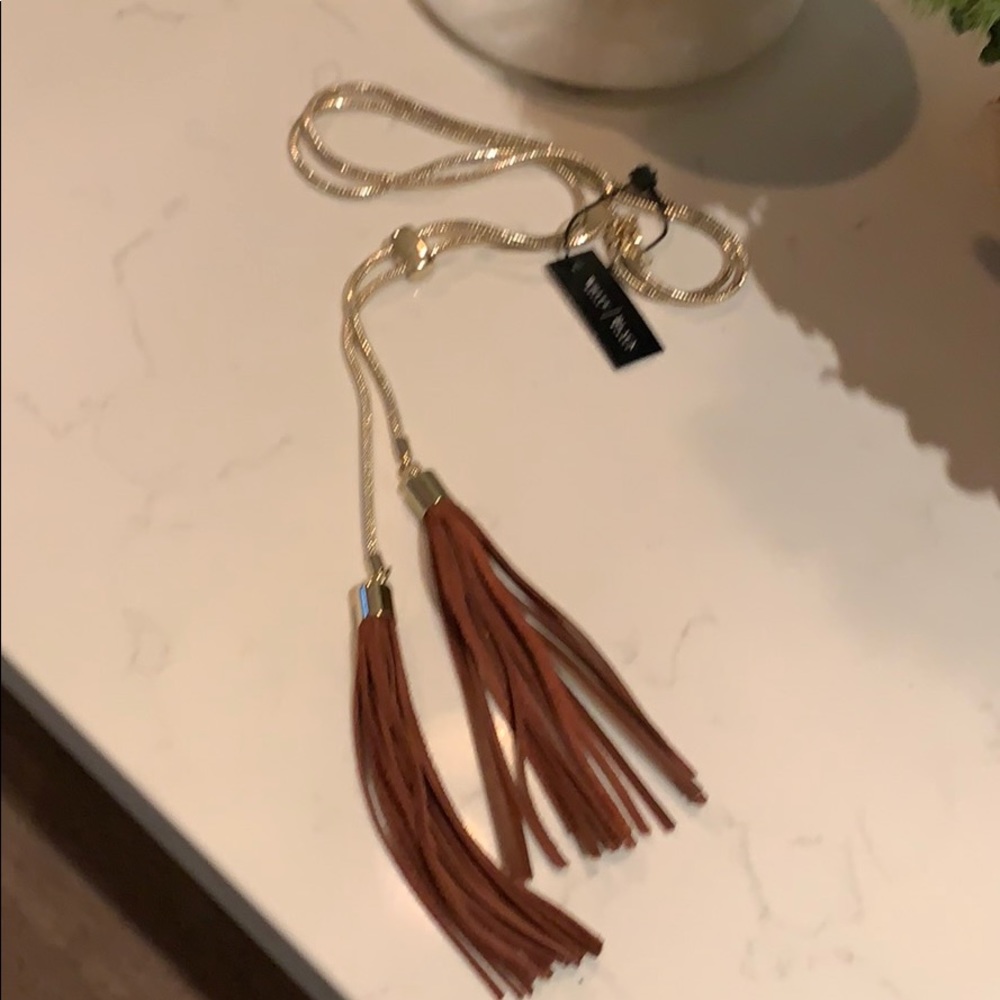 White House Black Market Tassel Necklace